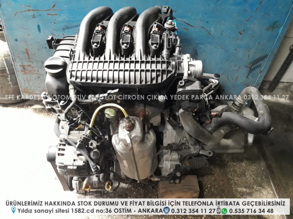 citroen c3 1.2 benzinli çıkma motor (euro6)