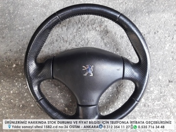 peugeot 206 çıkma direksiyon simiti ve airbag