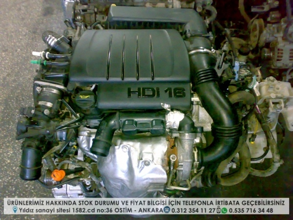 PEUGEOT 407 1.6 DİZEL ÇIKMA MOTOR