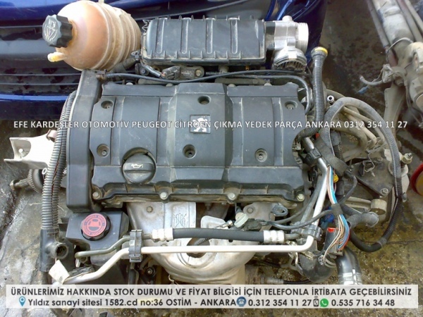 PEUGEOT 206 1.6 BENZİNLİ ÇIKMA MOTOR (TU5JP4)