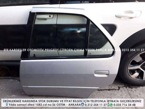 PEUGEOT 306 ÇIKMA SOL ARKA DOLU KAPI